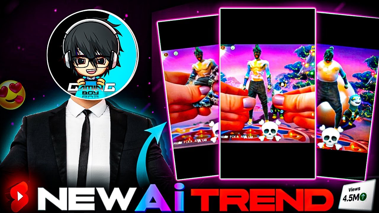 New TREND VIRAL Ai shorts editing tutorial 😱 in capcut | free fire shorts video editing in capcut