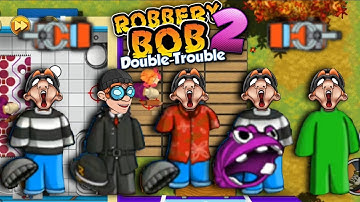 Robbery Bob 2 - All Costumes Funny Gameplay Part 279