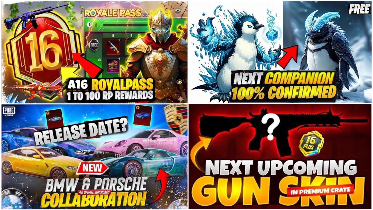 A16 ROYAL PASS🥶FULL LOOK IS HERE😍| NEW UPGRADED GUN SKIN🔥| NEW MONSTER PENGUIN🐧NEXT SUPER CAR🤯PUBGM