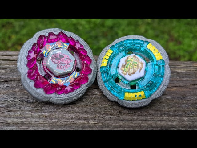 メタルファイトベイブレード Rock Aries ED145B vs Rock Leone 145WB | Metal Fight Beyblade