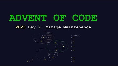 Advent of Code 2023 - Day 9 | Migrate Maintenance walkthrough