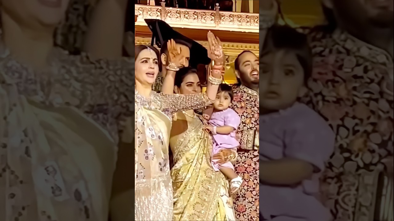 ✨ Isha Ambani, Nita Ambani & Anant Ambani | Cherishing Golden Moments at the Wedding 💍🎶