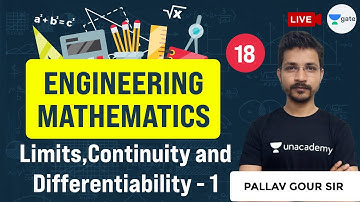 Limits, Continuity & Differentiability-1 | Lec 18 | Engineering Mathematics | GATE (All Branches)
