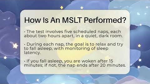 How Is An MSLT Performed? - Sleep Apnea Support Network
