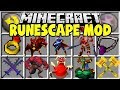 Minecraft RUNESCAPE MOD | GIANT SWORDS, HUGE BOSSES, NEW DIMENSIONS & MORE!!