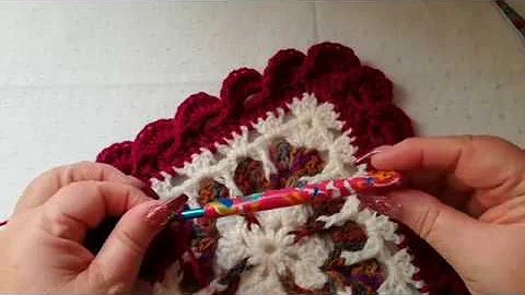 Wavy Shells Border easy crochet stitch tutorial