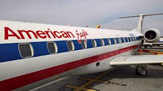 American Eagle ERJ-140 - Take off from New York LaGuardia (LGA) for flight to Charlottesville (CHO)