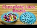 Making Chocolate Lace Bowls: Bowls Made of Chocolate by Cookies Cupcakes and Cardio