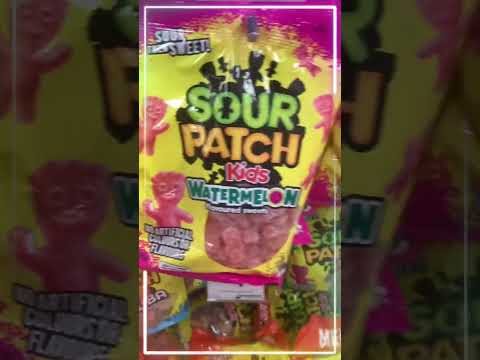 Satisfying SOUR PATCH GUMMIES #asmr #sourpatchkids #gummies #chewy #trending #viral #shorts