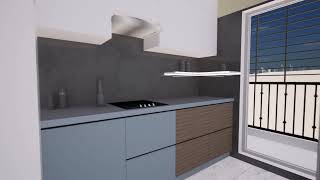 Sleek Modular Kitchen Design Tour | Efficiency & Elegance in a Small Space
