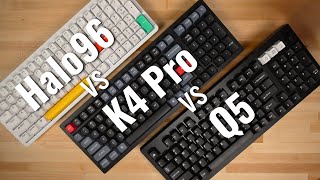 NuPhy Halo96 vs Keychron K4 Pro vs Keychron Q5  96% Keyboard Comparison