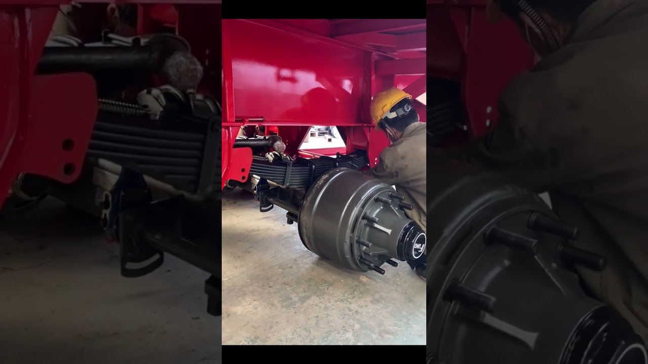 It turns out that installing an axle on a semi-trailer 
