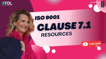 ISO 9001 Clause 7.1 General | Auditor Training Online