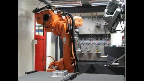 ABB Grindline deburring machine Test and Production. Force control