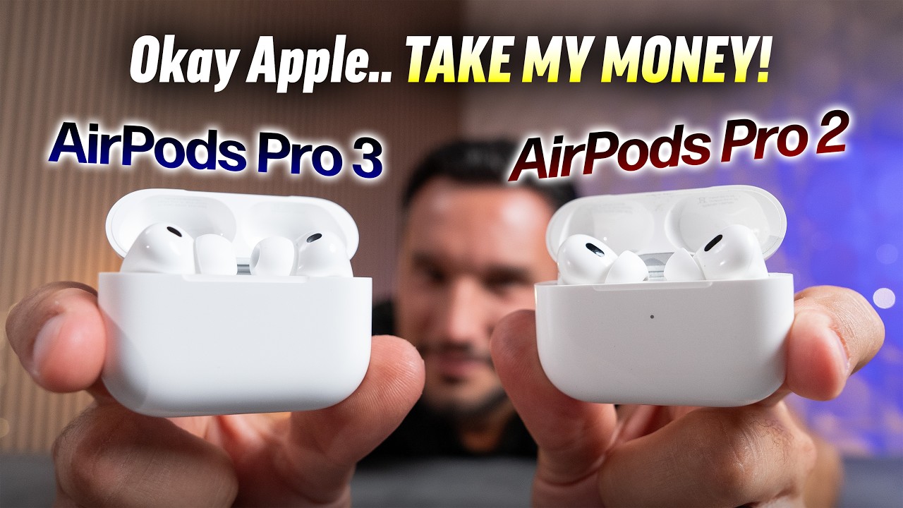 AirPods Pro 3 против AirPods Pro 2 — ПОЛНОЕ сравнение!