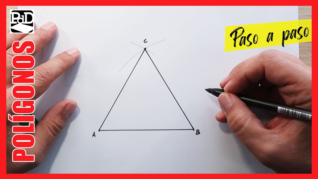 Cómo Dibujar un Triángulo Equilátero dado el Lado. Trazado