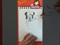 Minnie mouse painting in Disney World// How to draw// tutorial//For beginners #shorts #shortvideo
