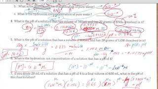 Ch 16 Intro Chem Acids & Bases Quiz Spring 2011 Ver A