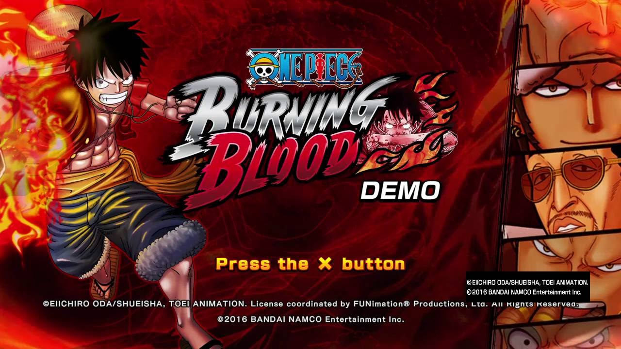 ONE PIECE BURNING BLOOD - DEMO. The First 10 Minutes (or so). Amazing Ultimate Attacks!!!