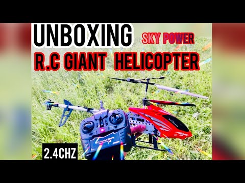 Unboxing giant rc helicopter/ Motor&co sky power #rc #unboxing #helicopter