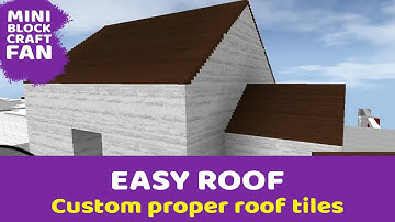 Mini Block Craft 3D: Make a roof (tutorial)