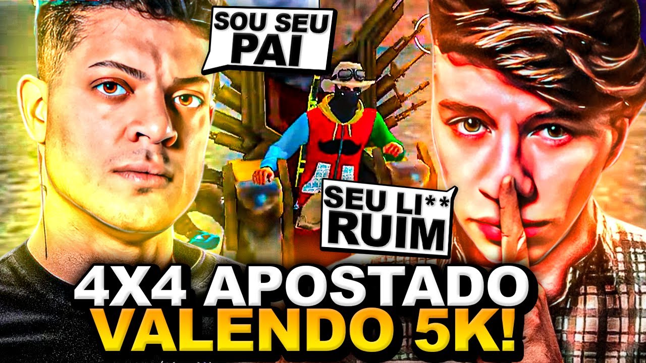 APELAPATO E CEROL TROCARAM FARPAS E RESOLVERAM NO 4X4 APOSTADO VALENDO 5K!