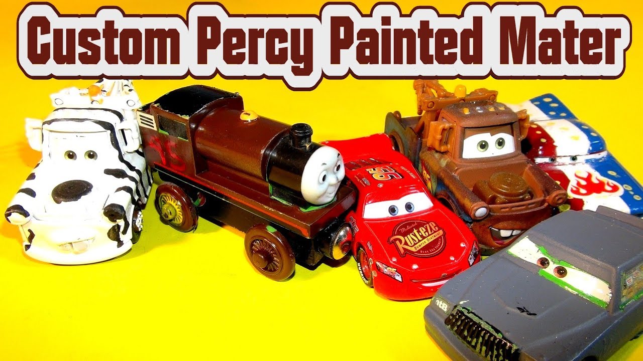 Disney Cars Bath Paint Learn Color with Thomas and Friends Toy Trains n  Lightning McQueen 