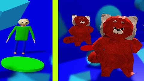 Roblox:"BAMBI OC RP BADGE: TURNING RED REAL + SECRET ROOM.  Secret Morph:BALDI