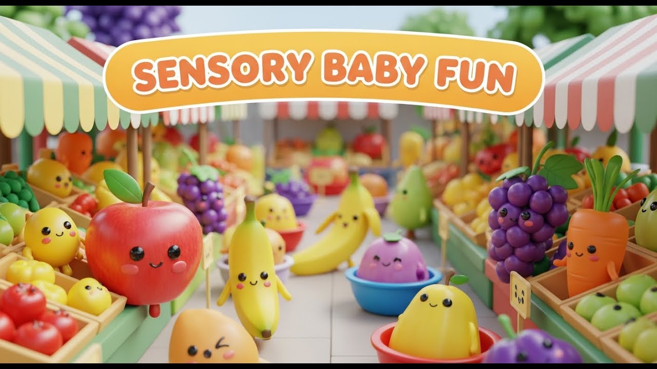 Sensory Baby Adventure🌈 Learn Colors & Textures