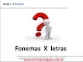 Aula 1: fonemas