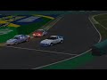 Assetto Corsa ATCC cars go 4 wide into T1 at Interlagos