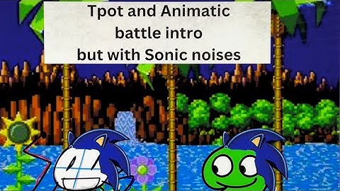 Tpot and animatic battle intro but with sonic noises