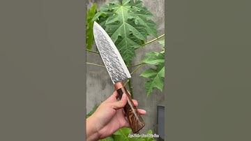 Dao bếp chuyên thái rau,thịt. Dao làm từ nhíp xe | Hotline 0981.583.598