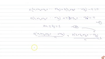 If the algebraic sum of perpendiculars from n given points on a variable straight line is zero ...