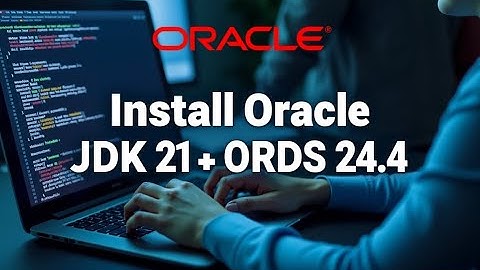 Install Oracle ORDS 24.4 and JDK 21 for Oracle APEX 24.4 and Oracle Database 23 ai on Windows 11