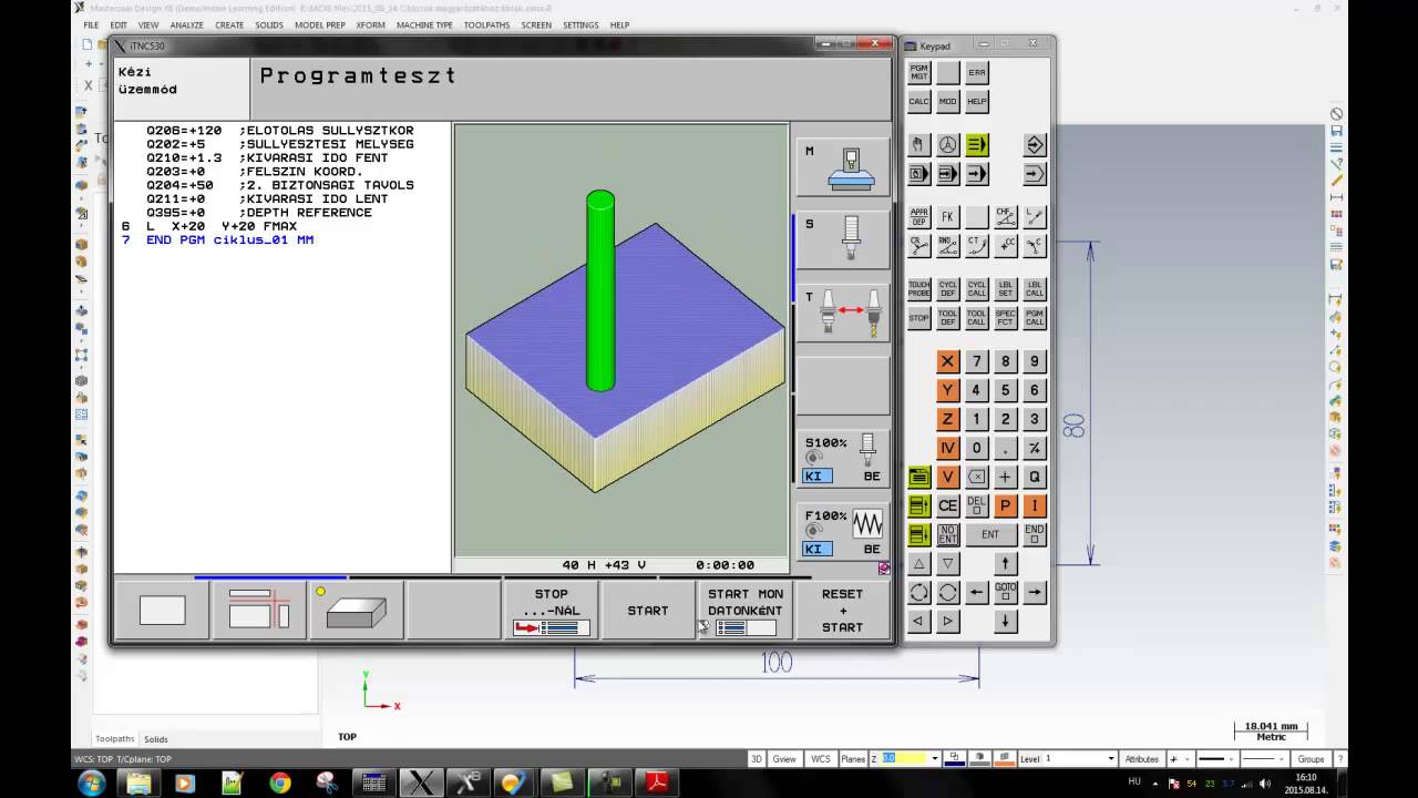 Heidenhain iTNC530 Ciklusok használata