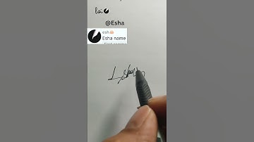 Esha Simple Signature Style #signature #sign #shorts #esha