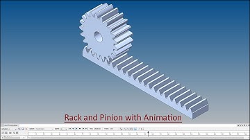 Rack and Pinion with Animation (Solid Edge Tutorial)