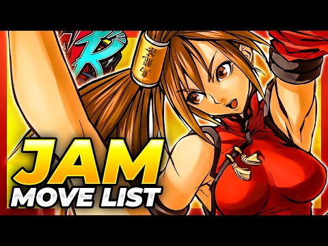 JAM KURADOBERI MOVE LIST - Guilty Gear XX Accent Core Plus R (GGXXACPR)