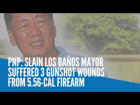 PNP: Slain Los Baños mayor suffered 3 gunshot wounds from 5.56 cal firearm