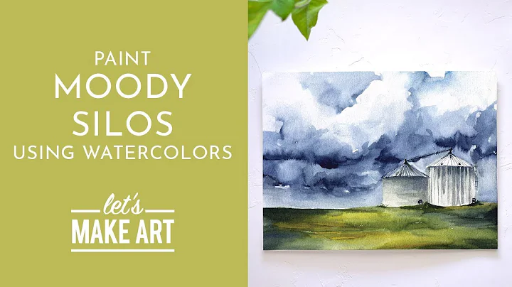 Moody Silos - Watercolor Tutorial with Sarah Cray