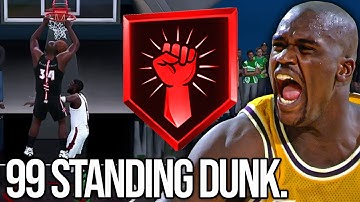 99 STANDING DUNK SHAQ BUILD IS DOMINATING THE REC ON NBA 2K25...