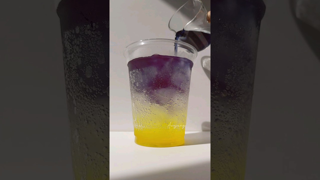 Refreshing Yuzu Butterfly Pea Soda 