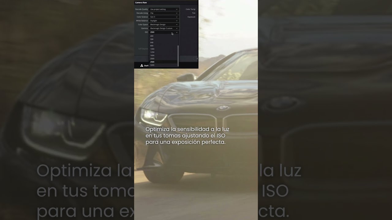 Domina DaVinci Resolve: Ajustes Esenciales con Blackmagic RAW