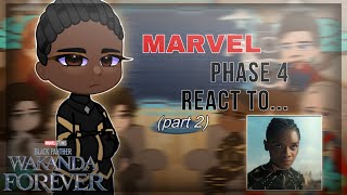 Marvel phase 4 react to... / Марвел фаза 4 реагируют на... | Shuri(Black Panther 2) | 2/8 | RUS/ENG