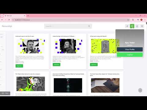 News API Project Demo | React,Next, Node.js, MongoDB | Authentication & Data Fetching