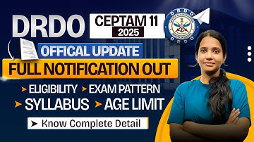 DRDO CEPTAM 11 Notification 2025 OUT | Official Update, Eligibility & Exam Date | Make It Easy