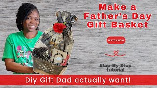 MAN-approved! Inexpensive DIY Father’s Day Gift Basket #giftforhim #simpleandeasy