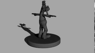 Goofy wireframe Model Turntable