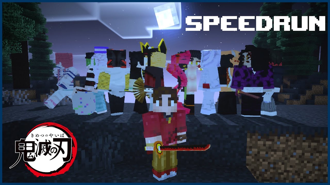 I just set a NEW WORLD RECORD! | Minecraft Demon Slayer Mod Speedrun